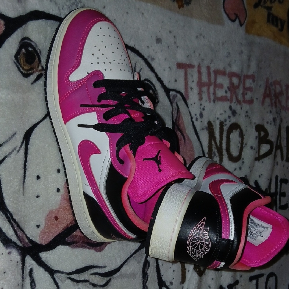 Jordan Kids Sneakers Pink and White